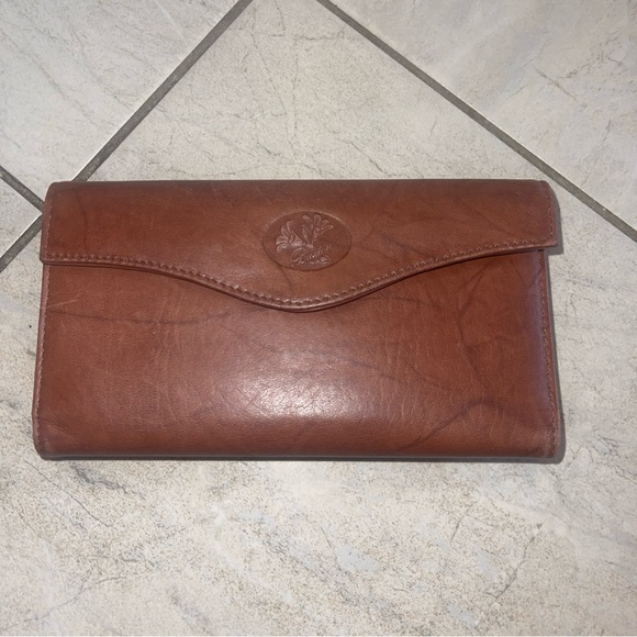 Buxton Leather Clutch Wallet Top Grain Cowhide Exterior Credit Card Checkbook - Picture 1 of 3